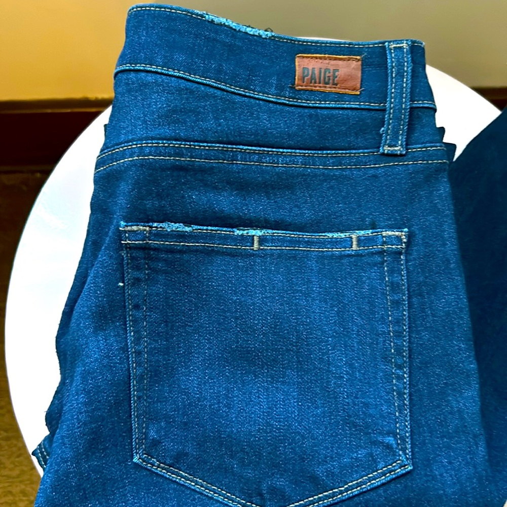 EUC: PAIGE dark was skinny jeans 👖